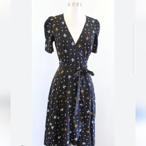 Trashy Diva Fleur De Lis Classic Wrap Dress 10